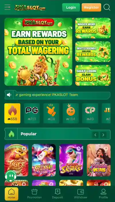 pakaslot Game dashboard